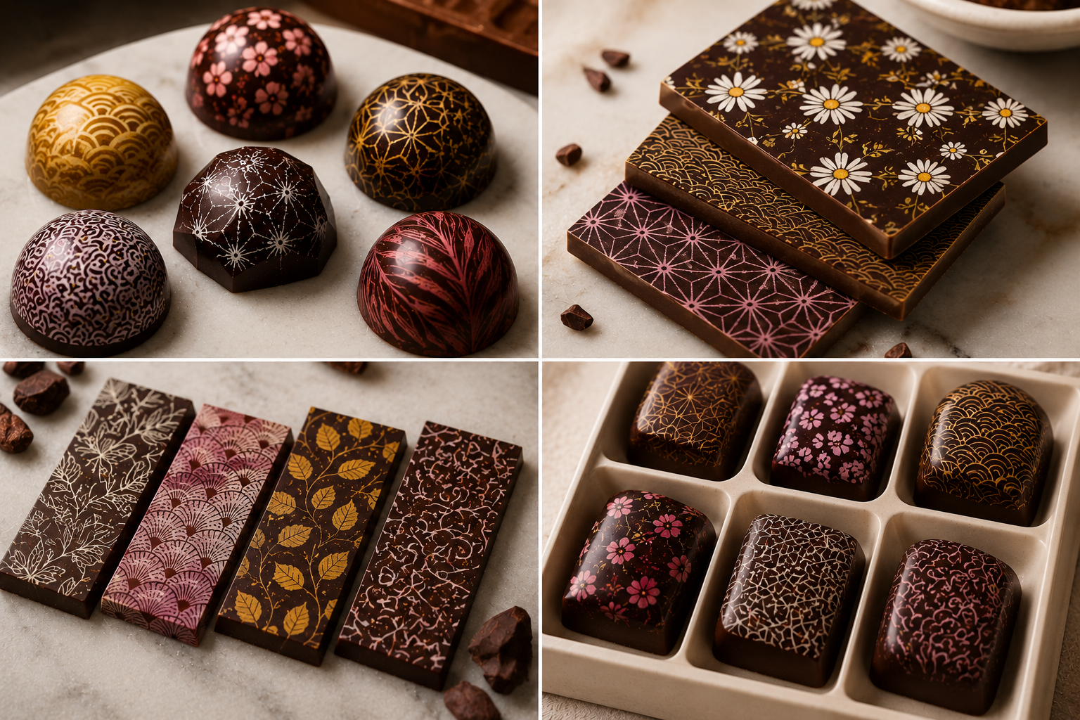 Choco Sheets A Guide to Chocolate Transfer Sheets - Bakedeco Bytes